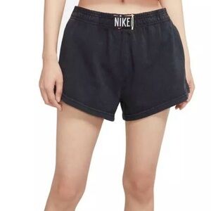 Nike Women's Black Acid Wash Shorts